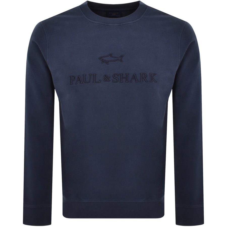Paul And Shark Crew Neck Sweatshirt Navy